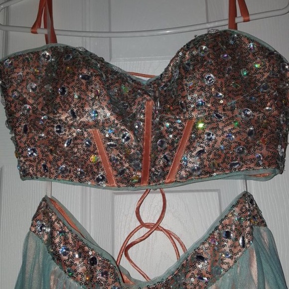 Two Piece Prom Dress - Picture 2 of 5